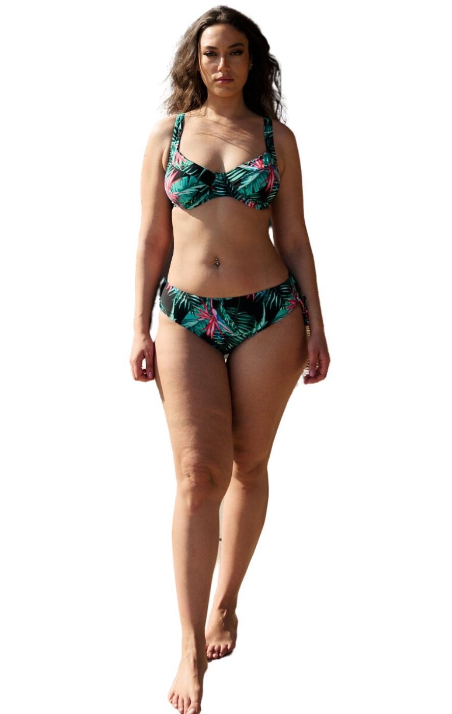  Plus Size Bikini Kuthira - Μαύρο - LC140-Μαύρο-105D/5XL 2025