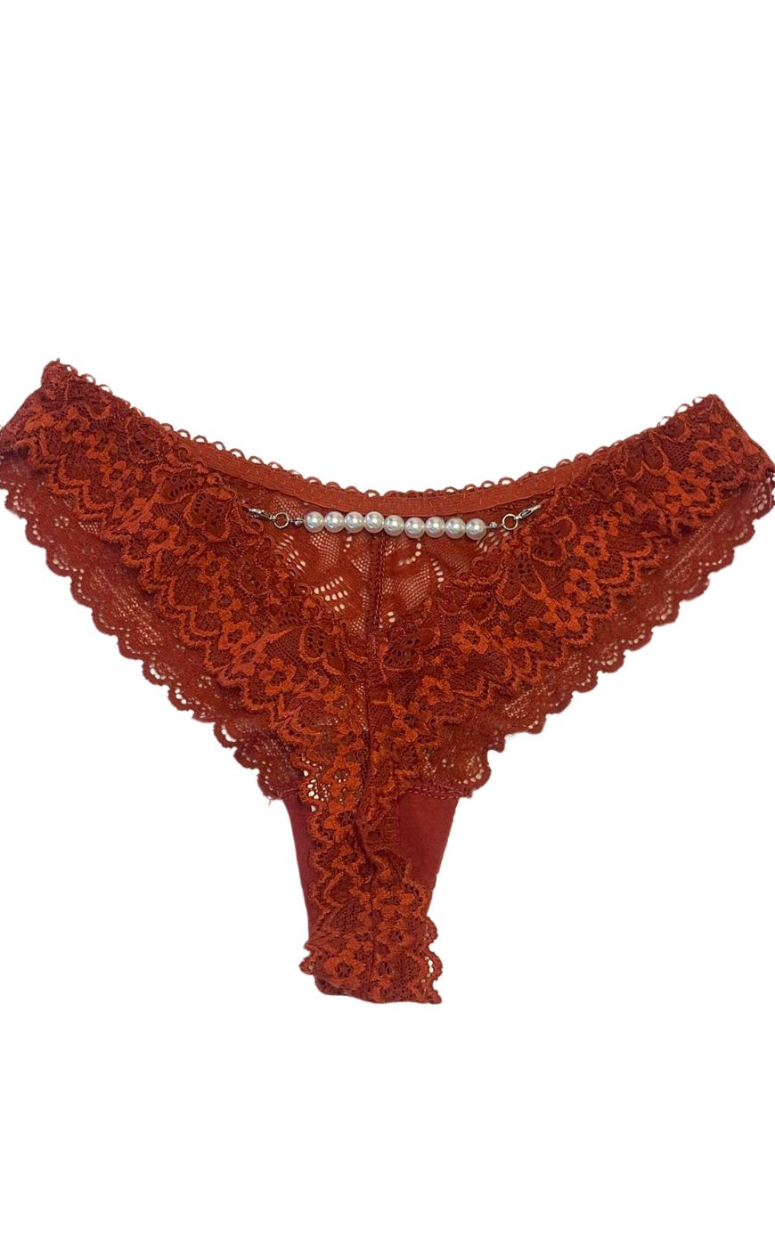  Κιλοτάκι Δαντέλας Pearl - Κοραλί - LC2989-Κοραλί-L 2025