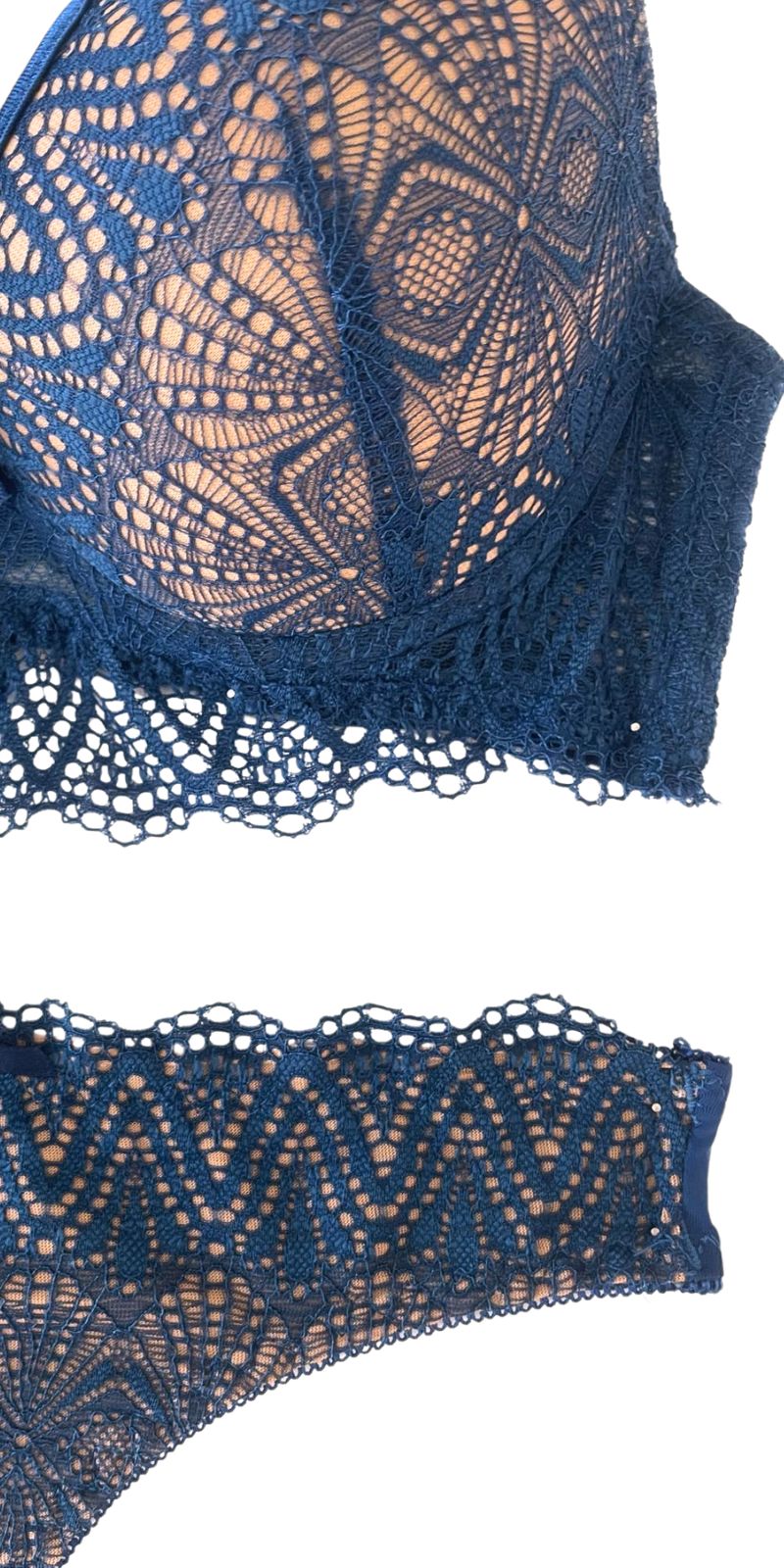  Σουτιέν Push Up & String Blue Lace - Μπλε - LC6618-Μπλέ-70B/S 2025